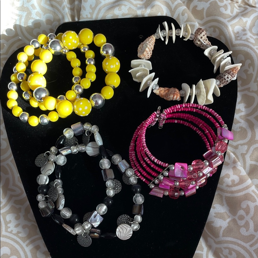 Colorful Beaded Bracelet Set